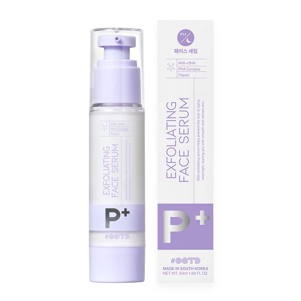 AHA BHA Serum Korean Overnight Face Serum, Acne Serum for Oliy & Sensitive Skin, Exfoliating Face Serum P.M, AHA BHA PHA, Papain, Cell Turnover Refine Serum Cream 50g